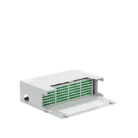 Distribuidor de Fibra Óptica para 144 Empalmes, con 144 Acopladores SC/APC y 144 Pigtails SC/APC, 19, 3 UR