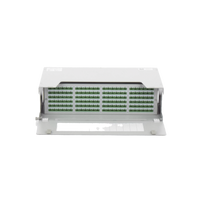 Distribuidor de Fibra Óptica para 144 Empalmes, con 144 Acopladores SC/APC y 144 Pigtails, 19, 5 UR