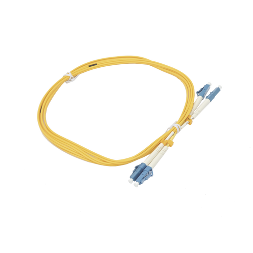 Jumper de Fibra Óptica Duplex, Monomodo, con Conectores LC/UPC-LC/UPC, 2 Metros (6.56 Pies)
