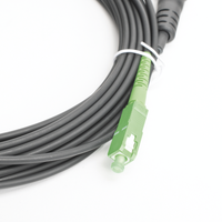 Jumper de Fibra Óptica, Conector SC/APC - Conexión a Caja FDP460, Redondo, 10 Metros (32.81 Pies), Forro 3 mm, G657A2, Negro