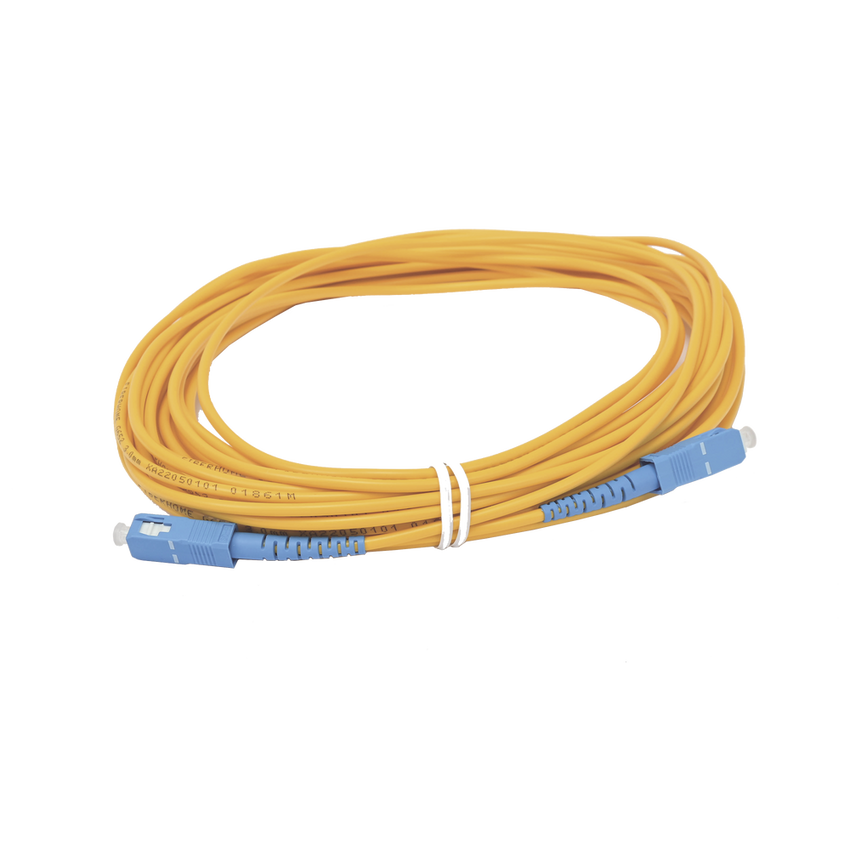 Jumper de Fibra Óptica Simplex, Monomodo, con Conectores SC/UPC-SC/UPC, de 10 Metros (32.81 Pies)