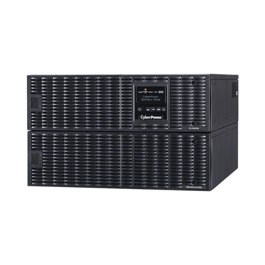 UPS de 10000 VA/10000 W, Online Doble Conversión, 200 - 240 Vac de Entrada, 200 - 240 Vac de Salida, Terminal Hardwired, Onda Senoidal Pura, Torre o Rack de 6 UR, Con 3 Tomas NEMA L6-30R
