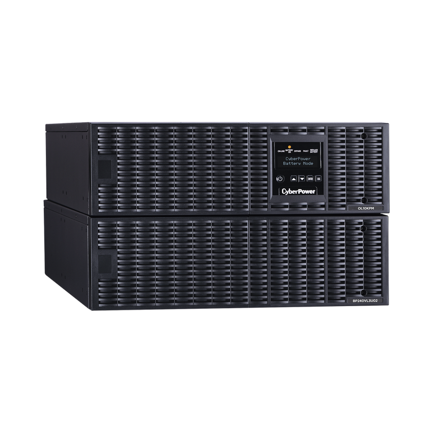 UPS de 10000 VA/10000 W, Online Doble Conversión, 200 - 240 Vac de Entrada, 200 - 240 Vac de Salida, Terminal Hardwired, Onda Senoidal Pura, Torre o Rack de 6 UR, Con 3 Tomas NEMA L6-30R