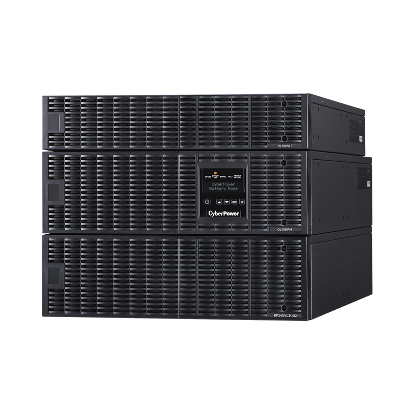 UPS de 10000 VA/10000 W, Online Doble Conversión, 200 - 240 Vac de Entrada, 120 - 240 Vac de Salida, Entrada Hardwired, Onda Senoidal Pura, Torre o Rack de 8 UR, Con 6 Tomas NEMA 5-20R, 3 NEMA L6-30R y Terminal Hardwire