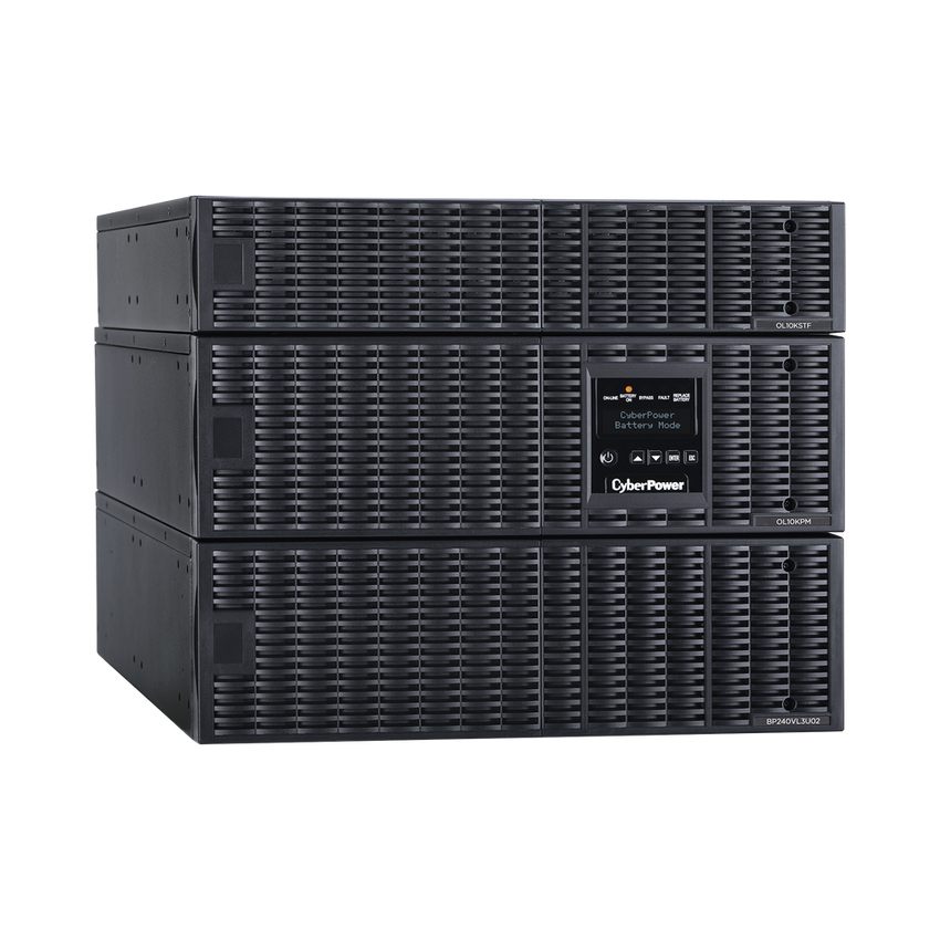 UPS de 10000 VA/10000 W, Online Doble Conversión, 200 - 240 Vac de Entrada, 120 - 240 Vac de Salida, Entrada Hardwired, Onda Senoidal Pura, Torre o Rack de 8 UR, Con 6 Tomas NEMA 5-20R, 3 NEMA L6-30R y Terminal Hardwire