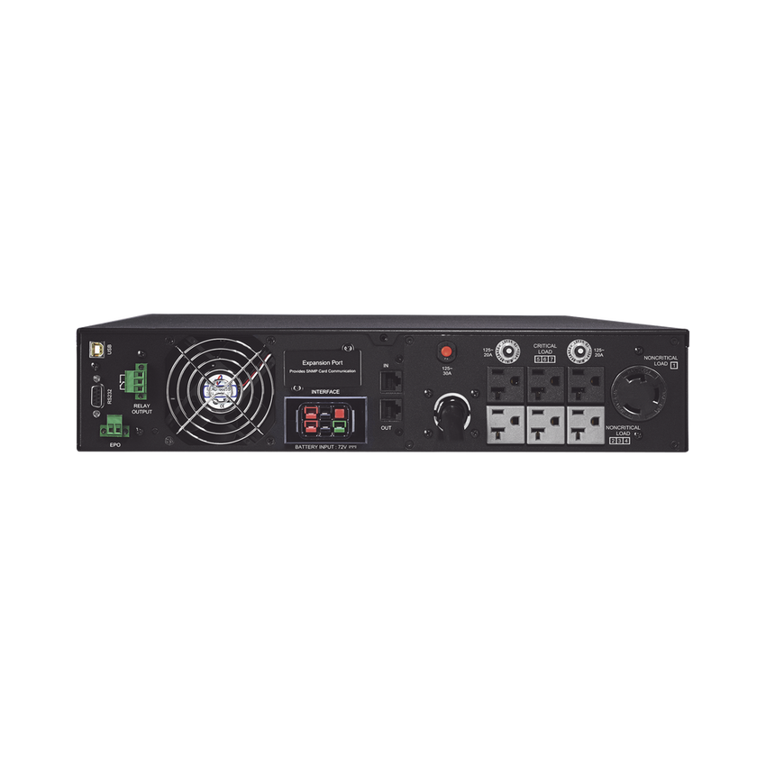 UPS de 3000 VA/2700 W, Online Doble Conversión, Entrada 120 Vca NEMA L5-30P, Onda Senoidal Pura, Torre o Rack de 2 UR, Con 6 Tomas NEMA 5-20R y 1 NEMA L5-30R