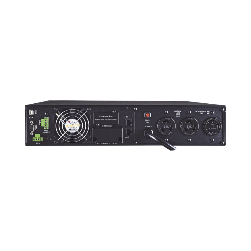 UPS de 3000 VA/2700 W, Online Doble Conversión, Entrada 200-240 Vca NEMA L6-20P, Onda Senoidal Pura, Torre o Rack 2 UR, Con 2 Tomas NEMA L6-20R y 1 NEMA L6-30R 220 Vca