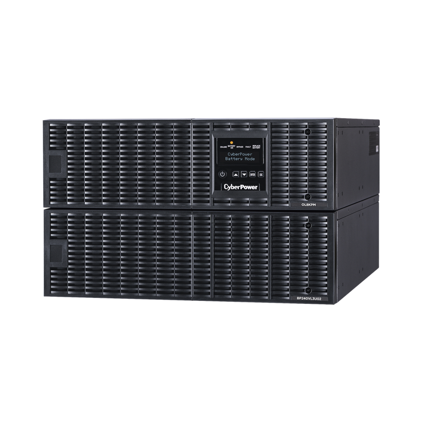 UPS de 8000 VA/ 8000 W, Online Doble Conversión, 200 - 240 Vac de Salida, Terminal Hardwired, Onda Senoidal Pura, Torre o Rack de 6 UR, Con 3 Tomas NEMA L6-30R