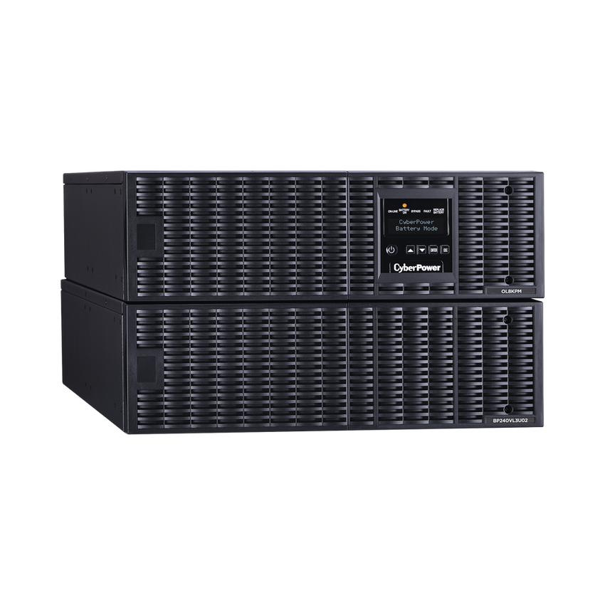 UPS de 8000 VA/ 8000 W, Online Doble Conversión, 200 - 240 Vac de Salida, Terminal Hardwired, Onda Senoidal Pura, Torre o Rack de 6 UR, Con 3 Tomas NEMA L6-30R