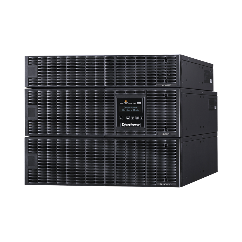 UPS de 8000 VA/8000 W, Online Doble Conversión, 200 - 240 Vac de Entrada, 120 - 240 Vac de Salida, Entrada Hardwired, Onda Senoidal Pura, Torre o Rack de 8 UR, Con 6 Tomas NEMA 5-20R, 3 NEMA L6-30R y Terminal Hardwired