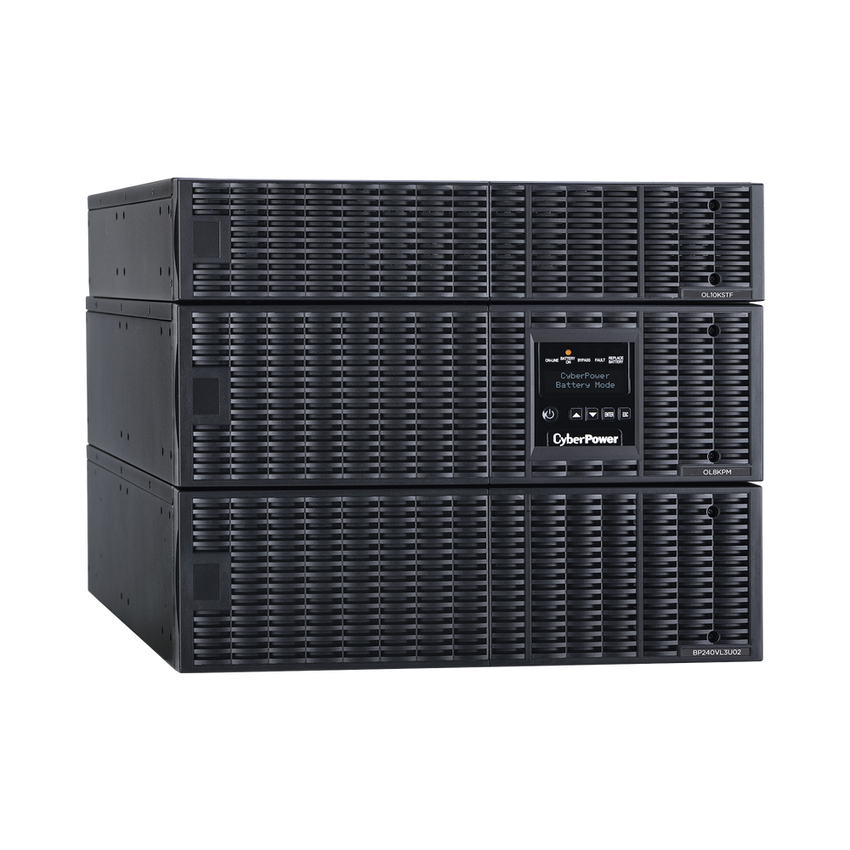 UPS de 8000 VA/8000 W, Online Doble Conversión, 200 - 240 Vac de Entrada, 120 - 240 Vac de Salida, Entrada Hardwired, Onda Senoidal Pura, Torre o Rack de 8 UR, Con 6 Tomas NEMA 5-20R, 3 NEMA L6-30R y Terminal Hardwired