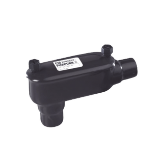 Caja Condulet tipo LB con recubrimiento exterior de PVC de 3/4" (19 mm).
