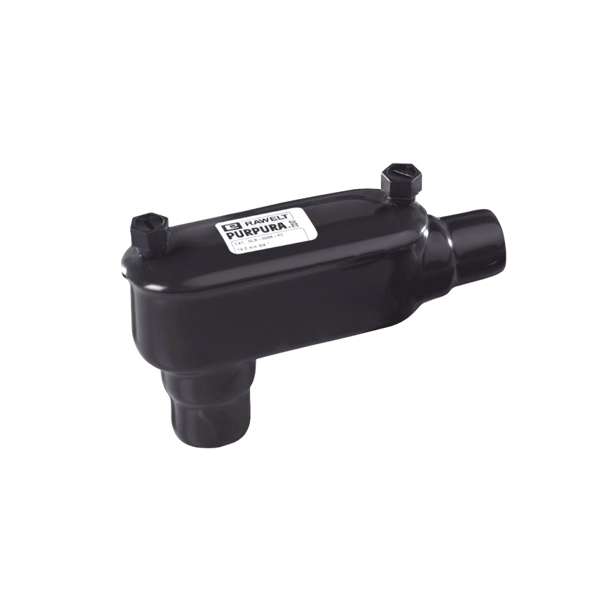 Caja Ovalada tipo LB con Recubrimiento Exterior de PVC de 1 1/4" (31.8 mm).