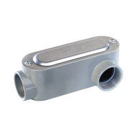 Caja Oval Roscada tipo LL de 1 1/4" (31.8 mm) / Incluye tapa y tornillos.