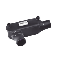 Caja Ovalada tipo LR con Recubrimiento Exterior de PVC de 2 1/2" (63.5 mm).
