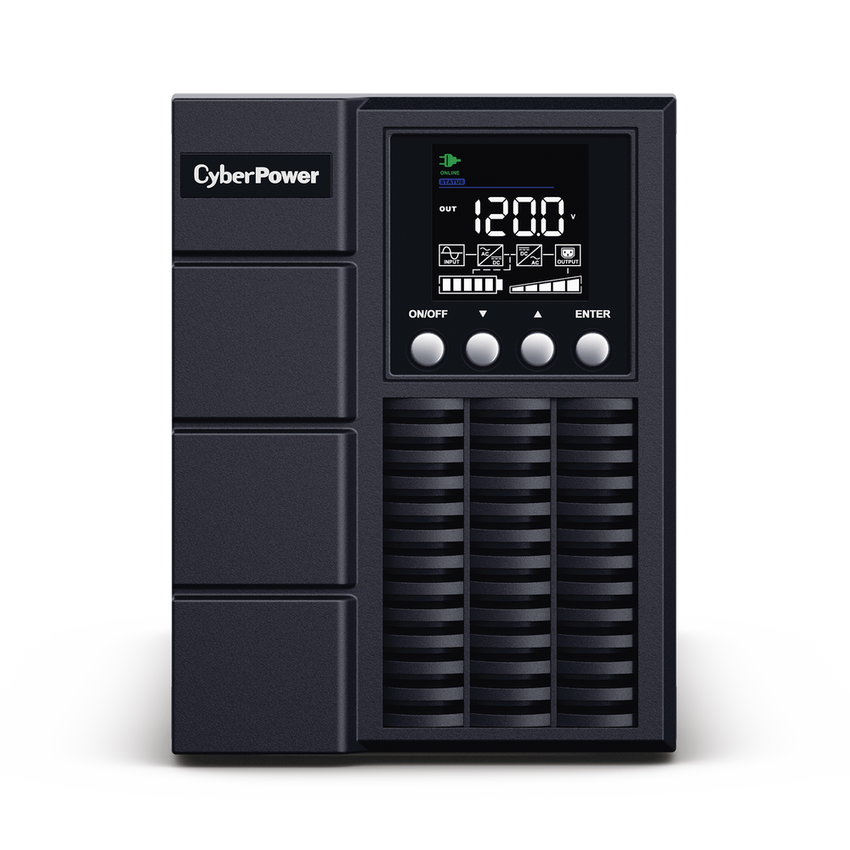 UPS de 1000 VA/900 W, Online Doble Conversión, Entrada 120 Vca NEMA 5-15P, Onda Senoidal Pura, Tipo Torre, Con 4 Tomas NEMA 5-15R