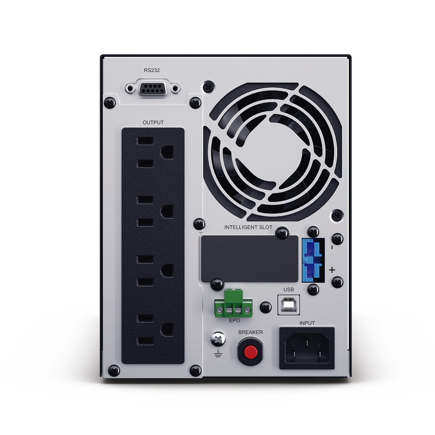 UPS de 1000 VA/900 W, Online Doble Conversión, Entrada 120 Vca NEMA 5-15P, Onda Senoidal Pura, Tipo Torre, Con 4 Tomas NEMA 5-15R