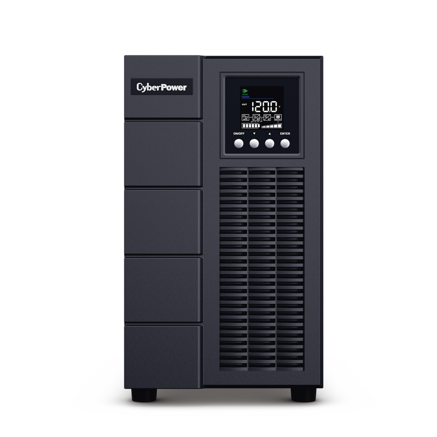 UPS de 3000 VA/2700 W, Online Doble Conversión, Entrada 120 Vca NEMA L5-30P, Onda Senoidal Pura, Tipo Torre, Con 4 Tomas NEMA 5-20R y 1 Block Hardwired