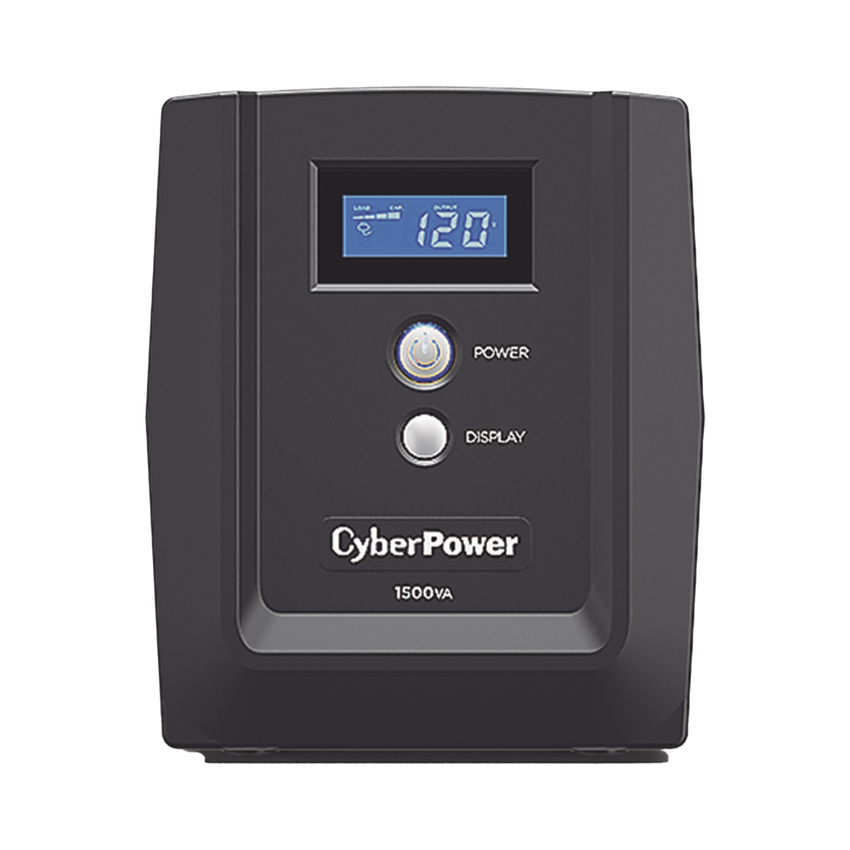 UPS de 1500 VA/900 W, Topología Línea Interactiva, Entrada 120 Vca NEMA 5-15P, y 8 Salidas NEMA 5-15R, Con Regulador de Voltaje (AVR)