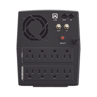 UPS de 1500 VA/900 W, Topología Línea Interactiva, Entrada 120 Vca NEMA 5-15P, y 8 Salidas NEMA 5-15R, Con Regulador de Voltaje (AVR)