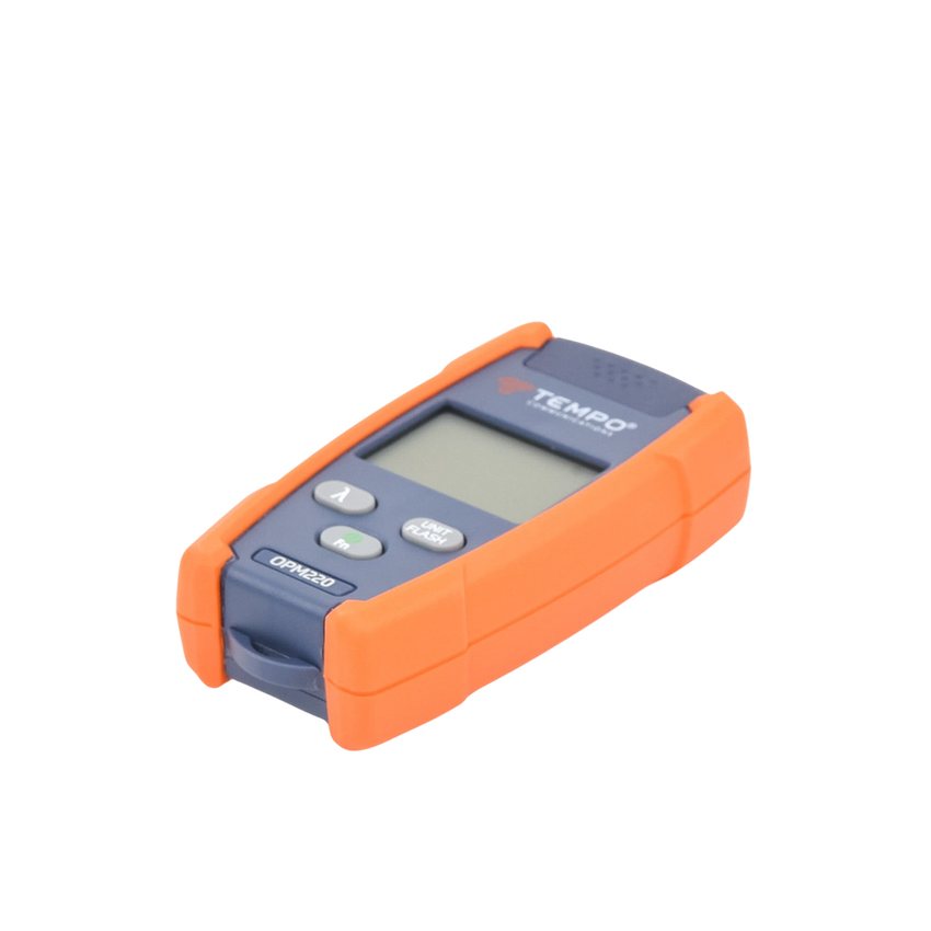Medidor de Alta Potencia (Micro OPM) para Fibra Óptica con Localizador Visual de Fallos (VFL), Entrada Universal de 2.5 mm (para Conectores SC, ST y FC), Rango de Medición: -50 a +26 dBm