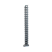 Organizador de Cables Vertical Articulado, Ideal para Llevar los Cables del Piso a Mesa o a la Cubierta del Escritorio de Manera Segura