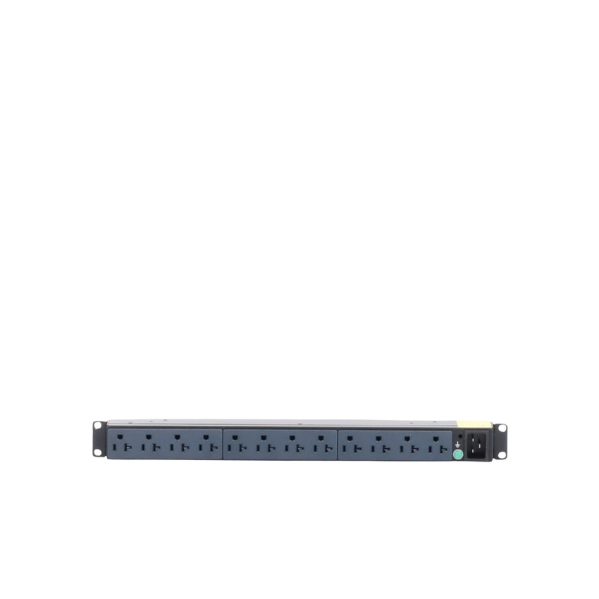 PDU Básico para Distribución de Energía, Enchufe de Entrada NEMA 5-20P, Con 12 Contactos NEMA 5-20R, Instalación Horizontal de 19in, 1UR, 20 Amp, 120 Vca