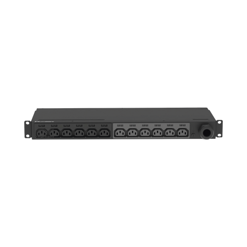 PDU Básico para Distribución de Energía, Enchufe de Entrada NEMA L6-30P, Con 12 Contactos C13, Instalación Horizontal de 19in, 1UR, 30 Amp, 208 Vca