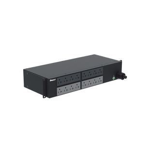 PDU Básico para Distribución de Energía, Enchufe de Entrada NEMA L5-30P, Con 16 Contactos NEMA 5-20R, Instalación Horizontal de 19in, 2 UR, 30 Amp, 208 Vca