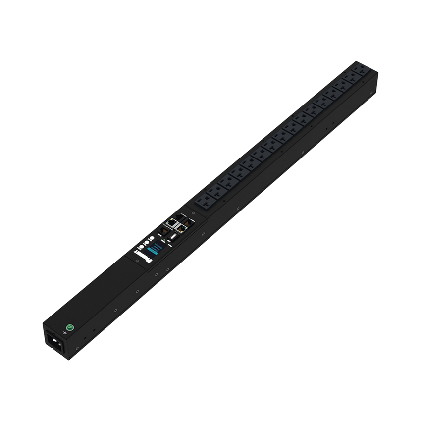 PDU G6 Monitoreable (MI) para Distribución de Energía, Enchufe de Entrada NEMA 5-15P, Con 16 Salidas NEMA 5-20R, de Instalación Vertical, 120 Vca, 15 Amp