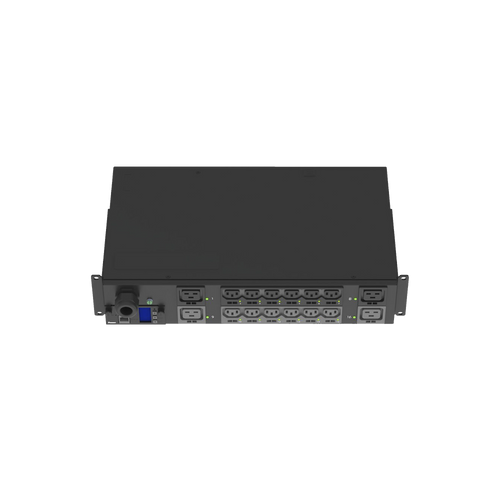 PDU Monitoreable y Switchable (MS) para Distribución de Energía, Enchufe de Entrada NEMA L6-30P, Con 12 Salidas C13 y 4 Salidas C19, Horizontal 19in, 208 Vca, 30 Amp, 2UR