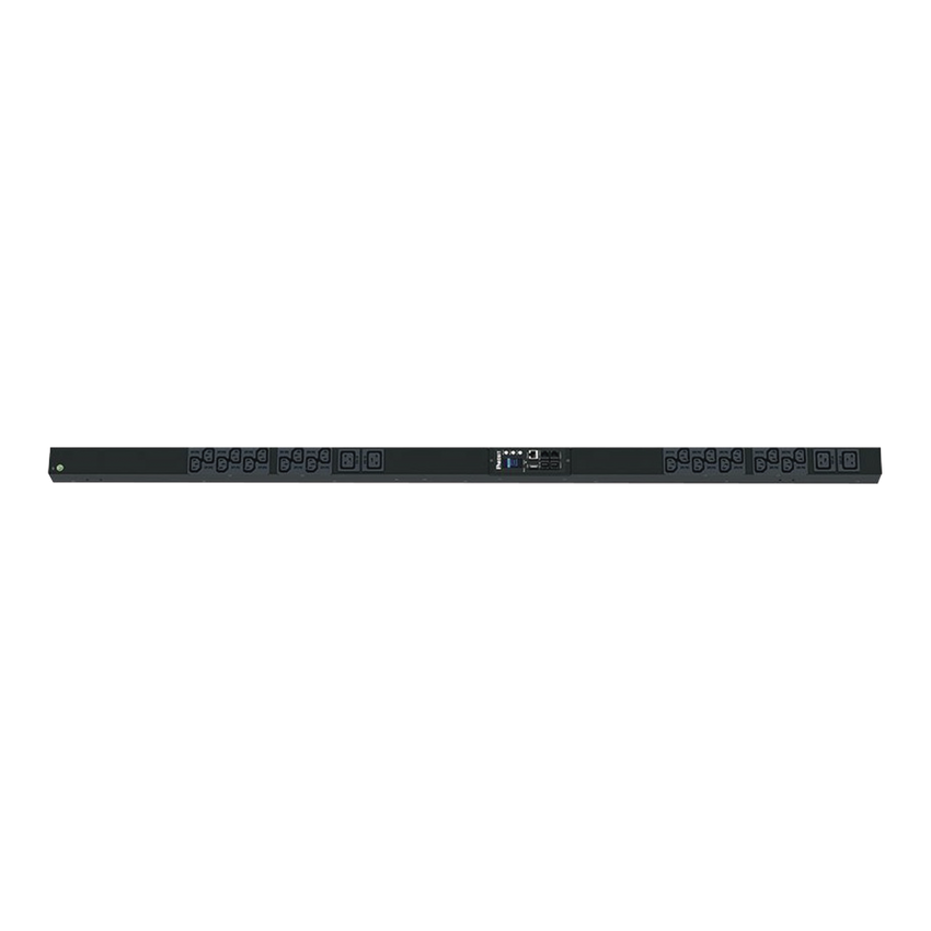 PDU Monitoreable (MI) para Distribución de Energía, Enchufe de Entrada NEMA L6-20P, Con 20 Salidas C13 y 4 C19, de Instalación Vertical, 120 o 220 Vca, 20 Amp