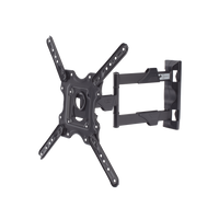 Montaje de Pared Articulado para Monitor de 32-55" / Soporta hasta 27.2 Kg / Vesa 400 x 400 / 100 x 100 / Acero / Separación a Pared de 5 cm a 40 cm