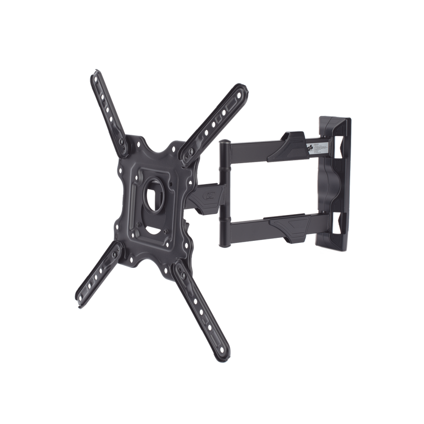 Montaje de Pared Articulado para Monitor de 32-55" / Soporta hasta 27.2 Kg / Vesa 400 x 400 / 100 x 100 / Acero / Separación a Pared de 5 cm a 40 cm