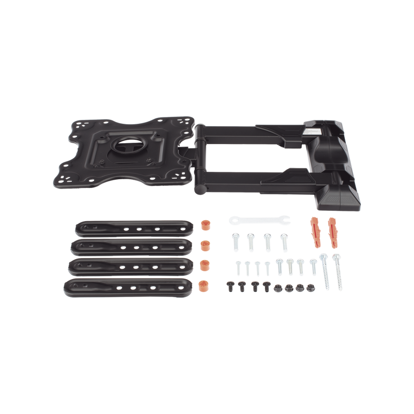 Montaje de Pared Articulado para Monitor de 32-55" / Soporta hasta 27.2 Kg / Vesa 400 x 400 / 100 x 100 / Acero / Separación a Pared de 5 cm a 40 cm