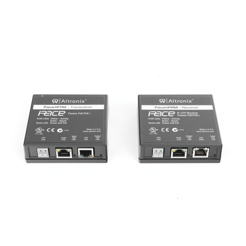 Kit extensor IP y PoE por cable UTP CAT5E hasta 500 mts @ 100 mbps