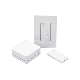 (Caseta Wireless) Kit Hub controlador, atenuador (dimmer), control y tapa.