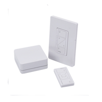 (Caseta Wireless) Kit Hub controlador, atenuador (dimmer), control y tapa.