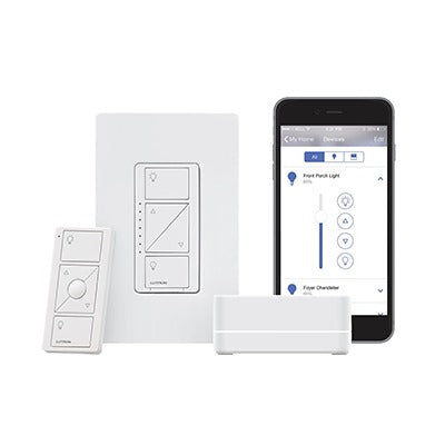 (Caseta Wireless) Kit Hub PRO controlador, atenuador, control remoto y tapa.