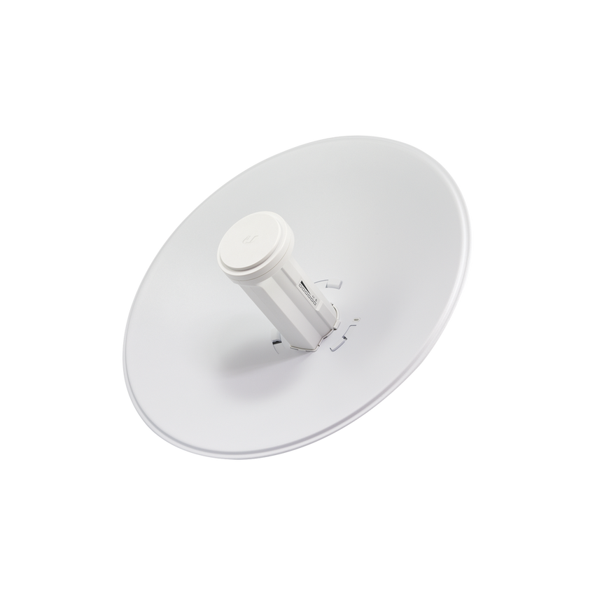 PowerBeam airMAX M5, hasta 150 Mbps, frecuencia 5 GHz (5170-5875 MHz) con antena tipo plato de 22 dBi