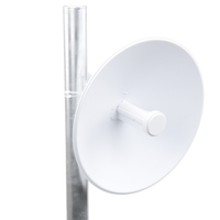 PowerBeam airMAX M5, larga distancia, frecuencia 5 GHz (5170-5875 MHz) con antena tipo plato de 25 dBi