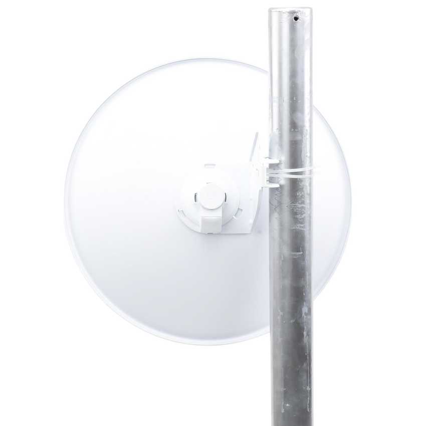 PowerBeam airMAX M5, larga distancia, frecuencia 5 GHz (5170-5875 MHz) con antena tipo plato de 25 dBi