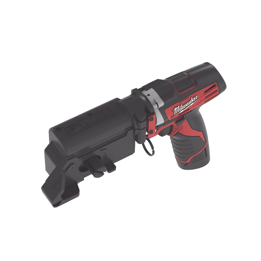 Herramienta de Corte para Cinchos y Flejes Pan-Steel™, Color Negro, Opera a Batería, Cabezal de Giro de 360º con Tensión Controlada