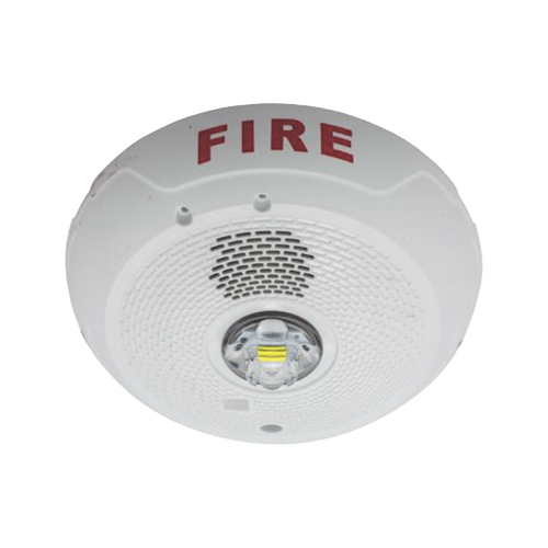 Sirena con Lámpara LED Estroboscópica, Montaje en Techo, Nivel de Candelas Seleccionable, Color blanco , Nuevo Diseño Moderno y Elegante y Menor Consumo de Corriente