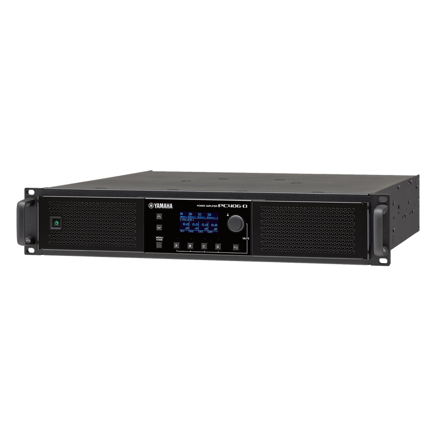 Amplificador de Audio de Alta Potencia | 4 x 600w |  Baja Impedancia | 70/100V | DSP Integrado | Interfaz Dante