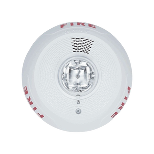 L-Series Indoor Selectable Output Horn Strobe, 4-Wire, Ceiling Mount, FIRE Marking, White