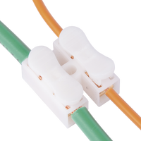 Conector tipo PUSH de 2 Contactos / Para una Conexión Rápida / Puentes de Cables