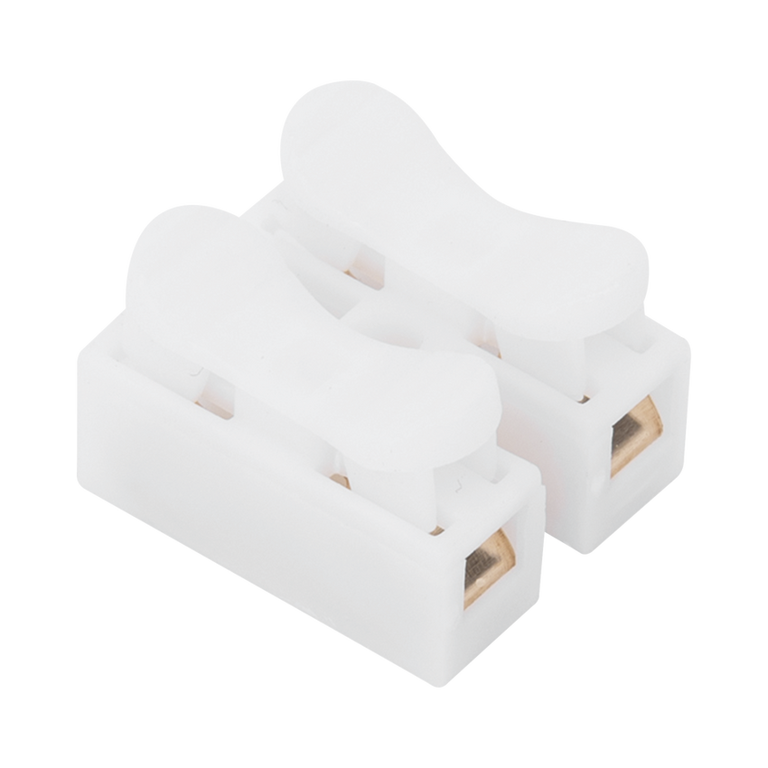 Conector tipo PUSH de 2 Contactos / Para una Conexión Rápida / Puentes de Cables