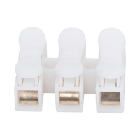 Conector tipo PUSH de 3 Contactos / Para una Conexión Rápida / Puentes de Cables