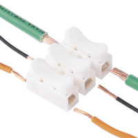Conector tipo PUSH de 3 Contactos / Para una Conexión Rápida / Puentes de Cables